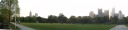 A panorama of Midtown's skyline and Piedmont Park's fields, taken from
closer to Midtown than the previous photograph.
